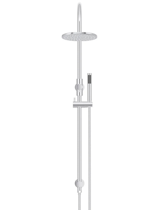 Meir Round Gooseneck Shower Set with 200mm Rose, Single-Function Hand Shower