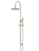 Meir Round Gooseneck Shower Set with 200mm Rose, Single-Function Hand Shower