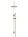 Meir Round Gooseneck Shower Set with 200mm Rose, Single-Function Hand Shower