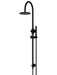 Meir Round Gooseneck Shower Set with 200mm Rose, Single-Function Hand Shower