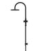 Meir Round Gooseneck Shower Set with 200mm Rose, Single-Function Hand Shower