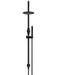 Meir Round Gooseneck Shower Set with 200mm Rose, Single-Function Hand Shower