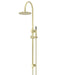 Meir Round Gooseneck Shower Set with 200mm Rose, Single-Function Hand Shower