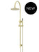 Meir Round Gooseneck Shower Set with 200mm Rose, Single-Function Hand Shower