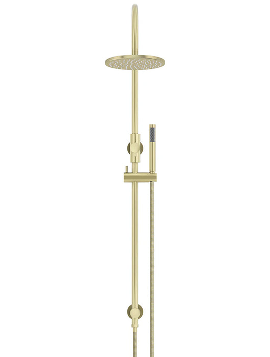Meir Round Gooseneck Shower Set with 200mm Rose, Single-Function Hand Shower