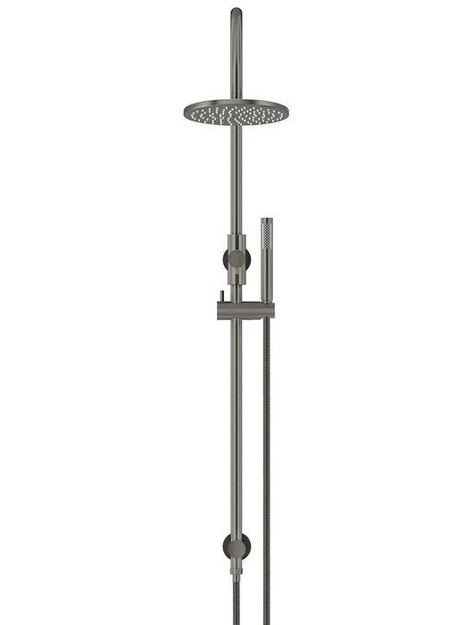 Meir Round Gooseneck Shower Set with 200mm Rose, Single-Function Hand Shower