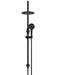 Meir Round Gooseneck Shower Set with 200mm rose, Three-Function Hand Shower