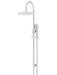 Meir Round Gooseneck Shower Set with 300mm Rose, Three-Function Hand Shower