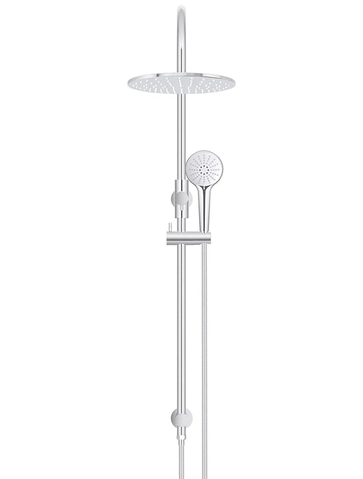 Meir Round Gooseneck Shower Set with 300mm Rose, Three-Function Hand Shower