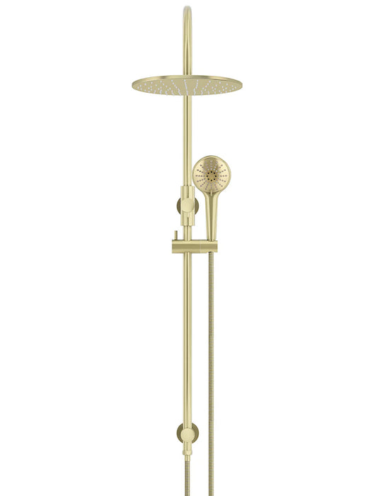 Meir Round Gooseneck Shower Set with 300mm Rose, Three-Function Hand Shower