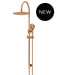 Meir Round Gooseneck Shower Set with 300mm Rose, Three-Function Hand Shower