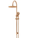 Meir Round Gooseneck Shower Set with 300mm Rose, Three-Function Hand Shower