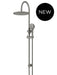 Meir Round Gooseneck Shower Set with 300mm Rose, Three-Function Hand Shower