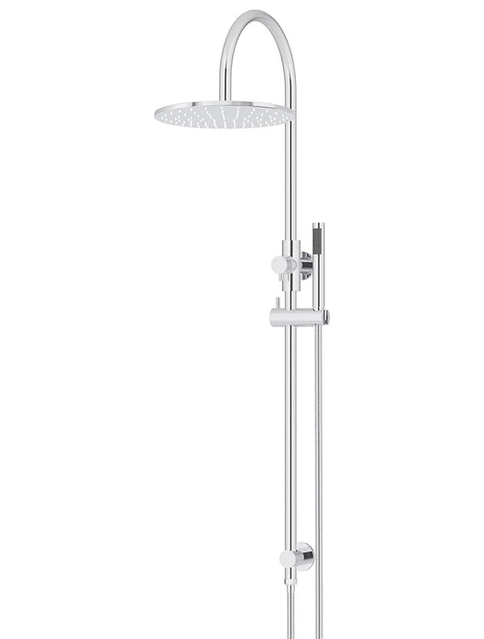 Meir Round Gooseneck Shower Set with 300mm Rose, Single-Function Hand Shower