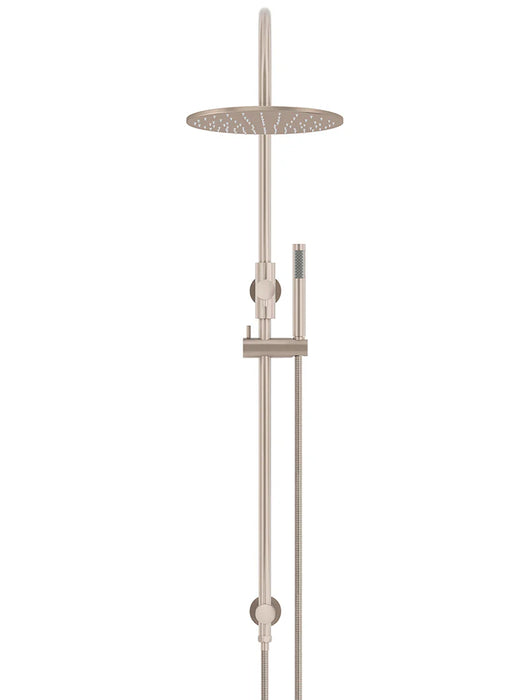 Meir Round Gooseneck Shower Set with 300mm Rose, Single-Function Hand Shower