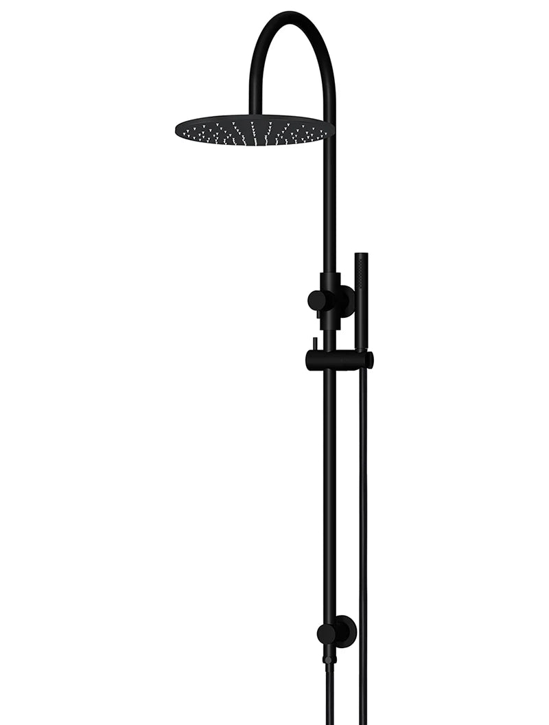 Meir Round Gooseneck Shower Set with 300mm Rose, Single-Function Hand Shower