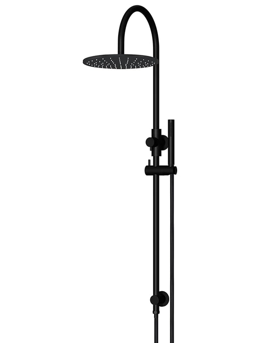Meir Round Gooseneck Shower Set with 300mm Rose, Single-Function Hand Shower