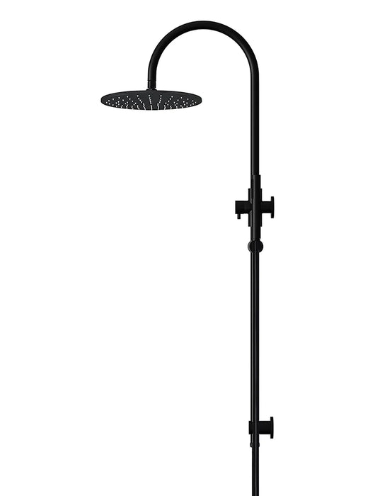 Meir Round Gooseneck Shower Set with 300mm Rose, Single-Function Hand Shower