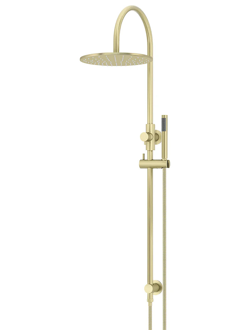 Meir Round Gooseneck Shower Set with 300mm Rose, Single-Function Hand Shower