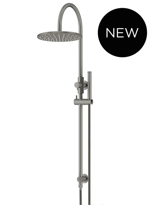 Meir Round Gooseneck Shower Set with 300mm Rose, Single-Function Hand Shower