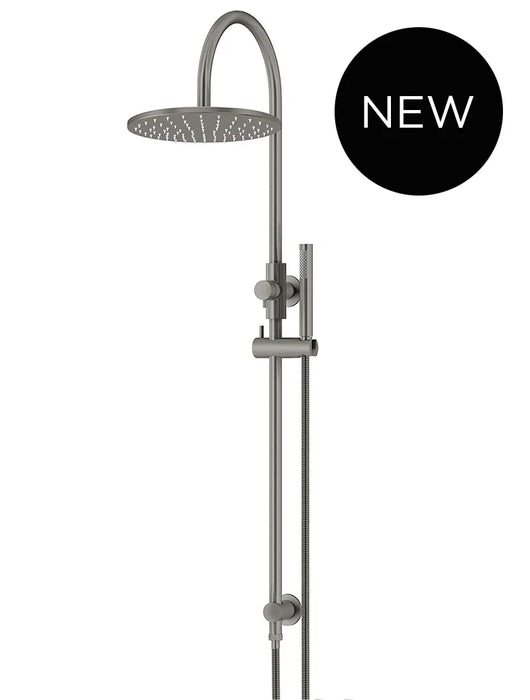 Meir Round Gooseneck Shower Set with 300mm Rose, Single-Function Hand Shower