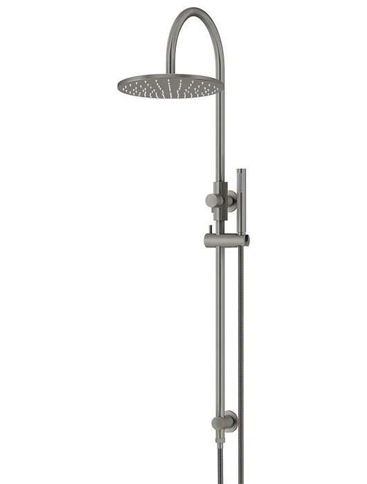 Meir Round Gooseneck Shower Set with 300mm Rose, Single-Function Hand Shower