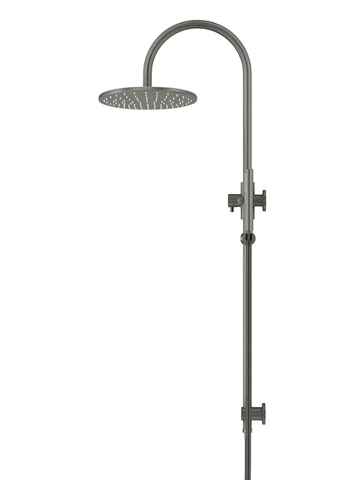 Meir Round Gooseneck Shower Set with 300mm Rose, Single-Function Hand Shower