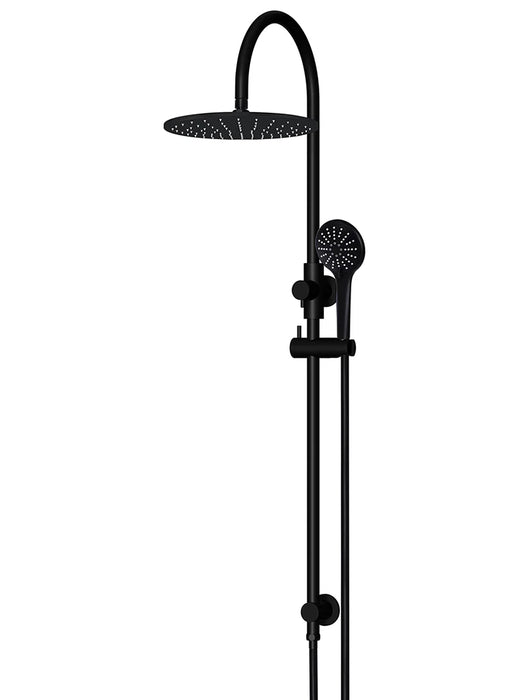 Meir Round Gooseneck Shower Set with 300mm Rose, Three-Function Hand Shower