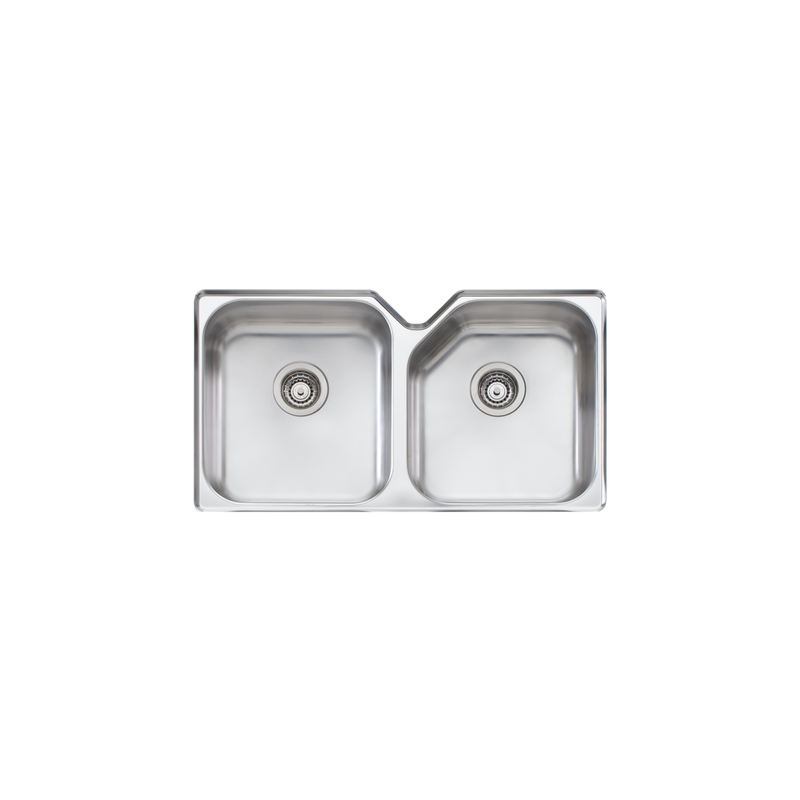 Oliveri Nu-Petite Main & 5-Side Double Bowl Undermount Sink