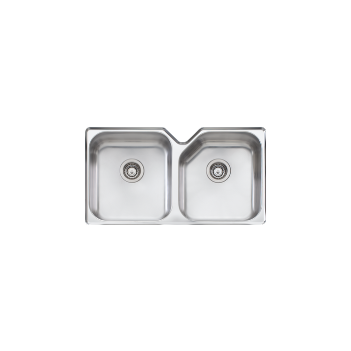 Oliveri Nu-Petite Main & 5-Side Double Bowl Undermount Sink