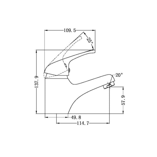Nero Classic Basin Mixer