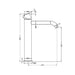 Nero Zen SS316L Tall Basin Mixer Handless