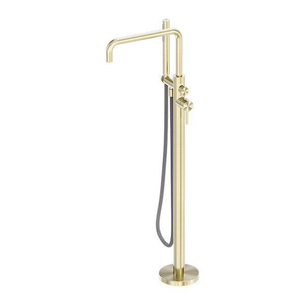 Nero Zen SS316L Freestanding Bath Mixer With Outdoor Shower Hose