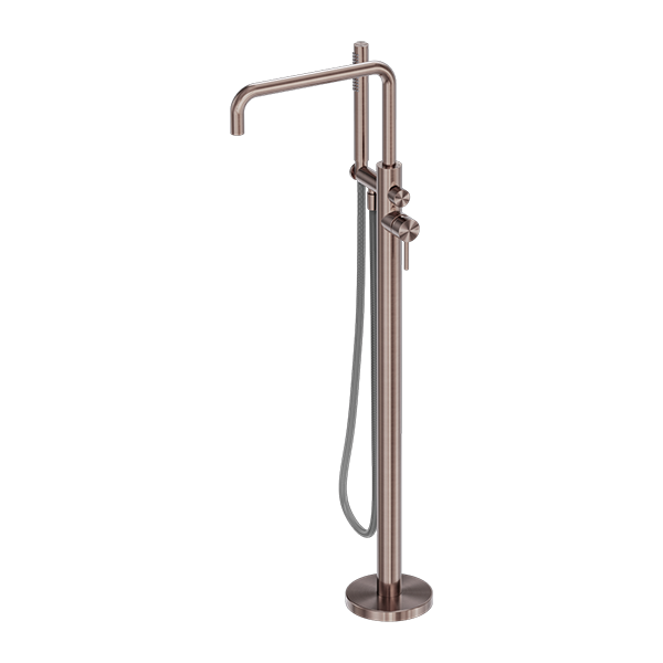 Nero Zen SS316L Freestanding Bath Mixer With Outdoor Shower Hose