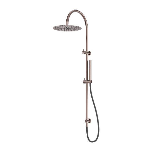 Nero Zen SS316L Twin Shower With Outdoor Shower Hose