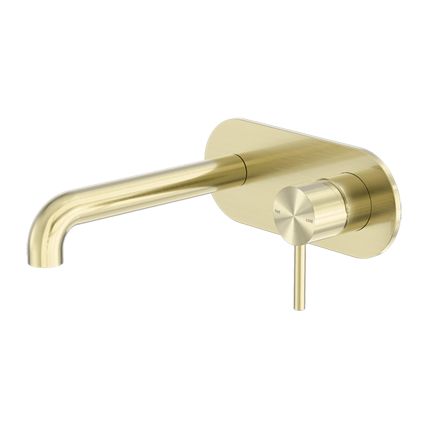 Nero Zen SS316L Wall Basin/Bath Mixer
