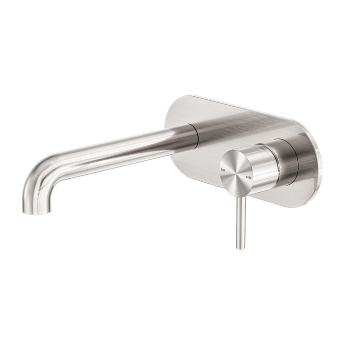Nero Zen SS316L Wall Basin/Bath Mixer