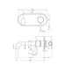 Nero Zen SS316L Wall Basin/Bath Mixer 185mm Spout Brushed Nickel