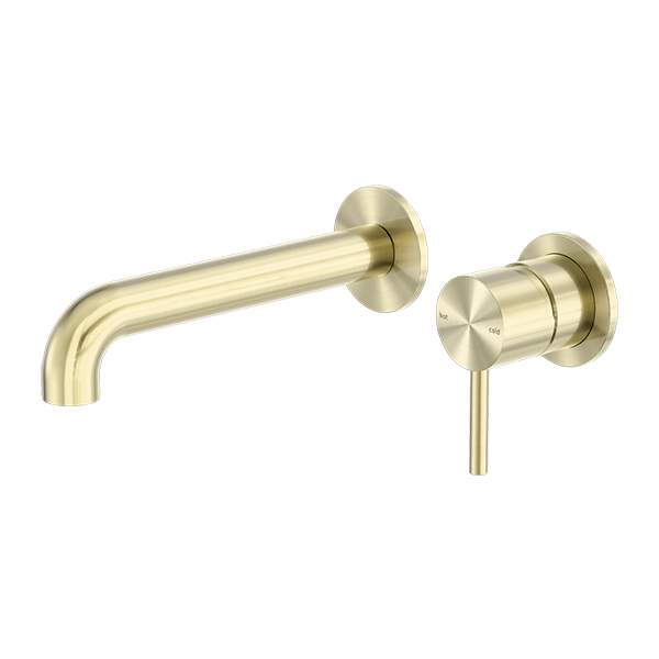 Nero Zen SS316L Wall Basin/Bath Mixer Separate Back Plate Spout