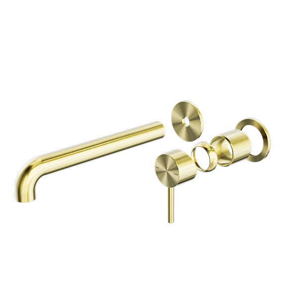 Nero Zen SS316L Wall Basin/Bath Mixer Separate Back Plate Spout Trim Kits