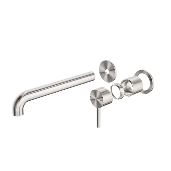Nero Zen SS316L Wall Basin/Bath Mixer Separate Back Plate Spout Trim Kits