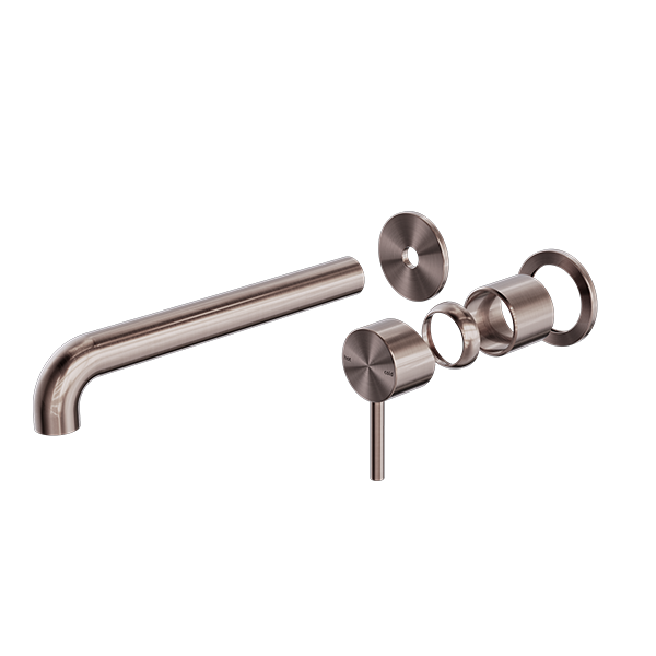 Nero Zen SS316L Wall Basin/Bath Mixer Separate Back Plate Spout Trim Kits