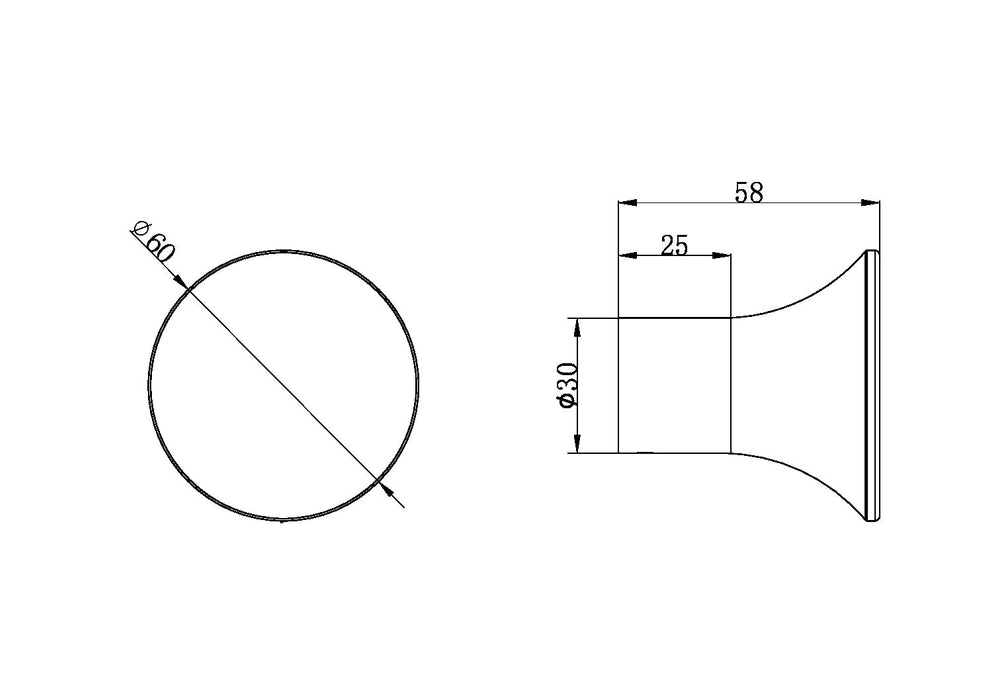 Nero Zen SS316L Robe Hook