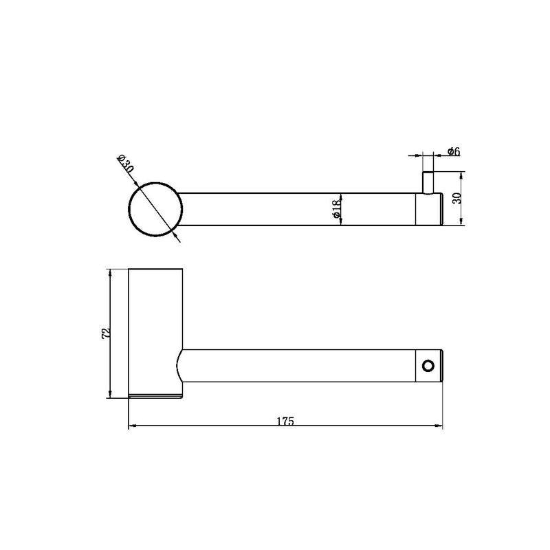 Nero Zen SS316L Toilet Roll Holder