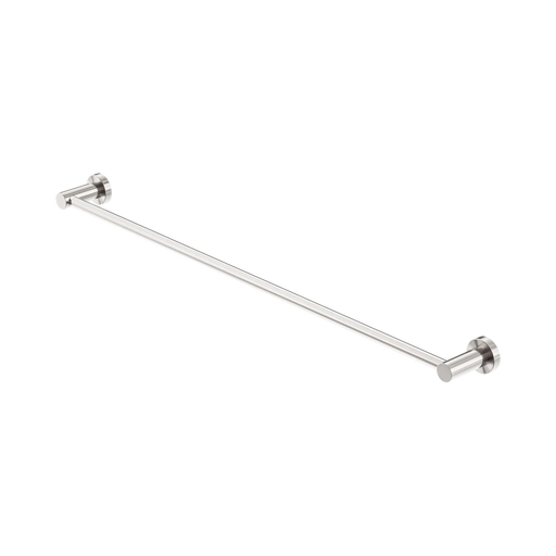 Nero Mecca Single Towel Rail 800mm Brushed Nickel