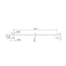 Nero Mecca Single Towel Rail 800mm Brushed Nickel