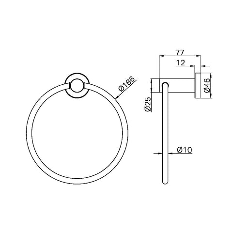 Nero Mecca Hand Towel Ring