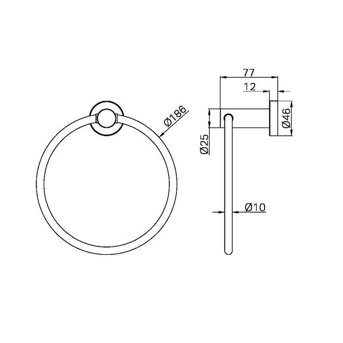 Nero Mecca Hand Towel Ring