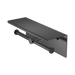 Nero Mecca Double Toilet Roll Holder With Shelf