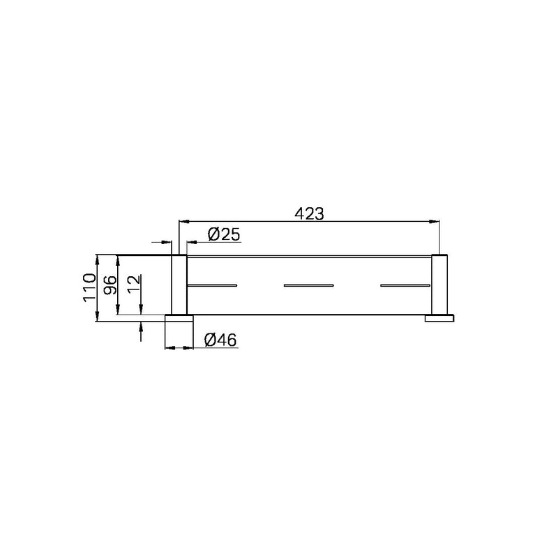 Nero Mecca Metal Shower Shelf